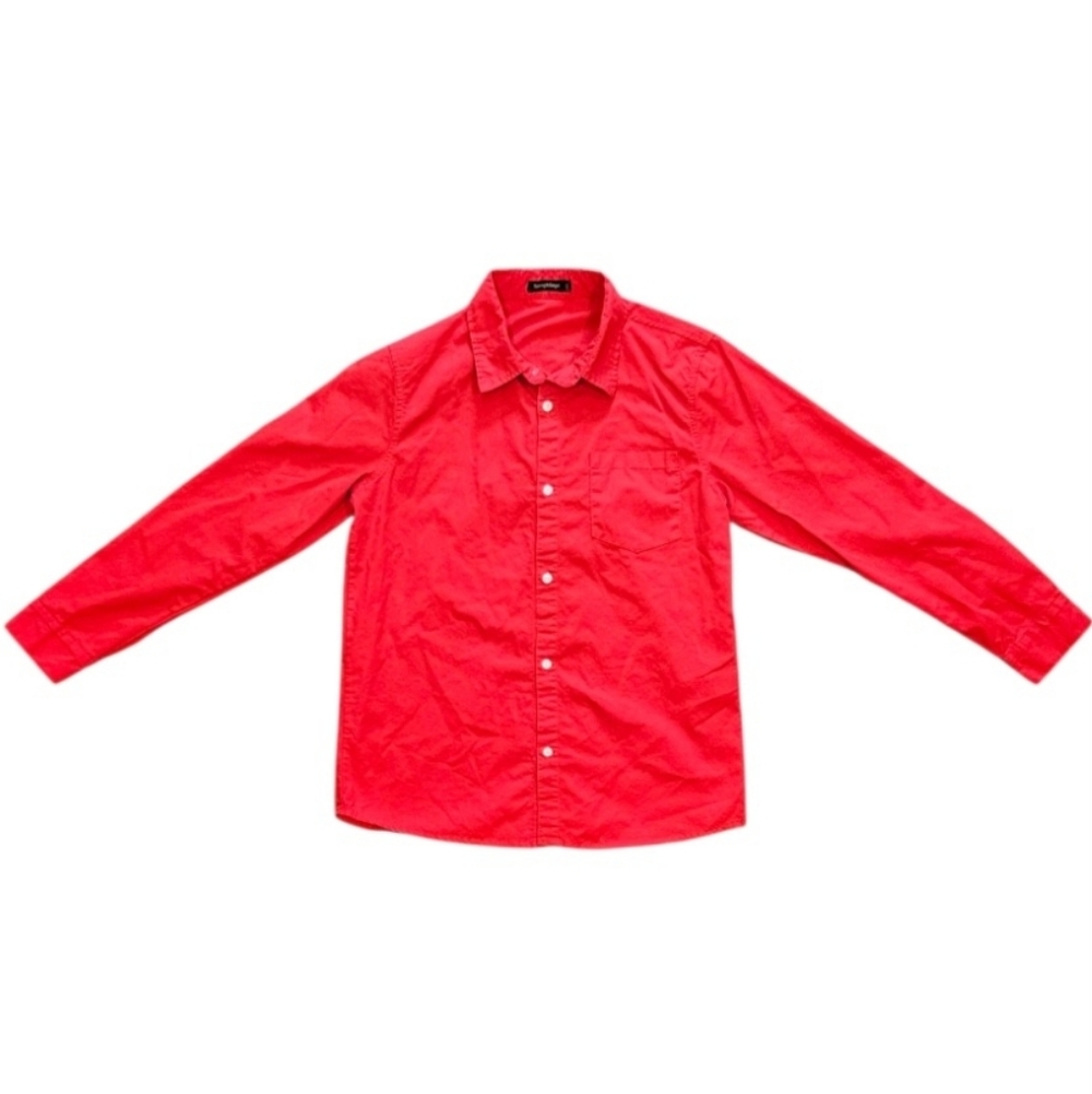 Like New, Children's Red, Buttoned, Long Sleeved Dress Shirt Size 2XL